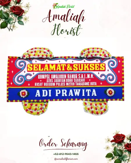 Papan Bunga Ucapan Selamat Kemejing