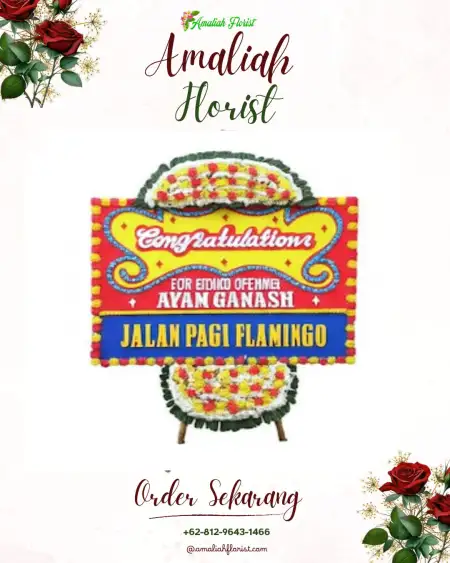 Sewa Papan Bunga Kemejing