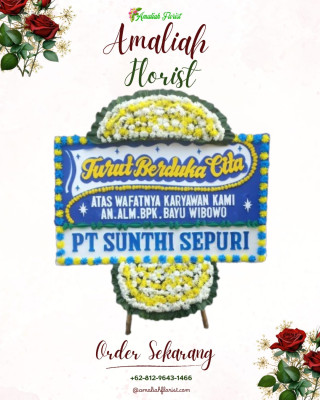Papan Bunga Duka di Kemejing