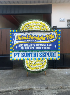 Papan Bunga Duka di Kemejing